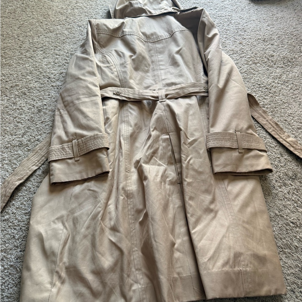 London Fog Beige Trench Coat - Picture 3 of 3